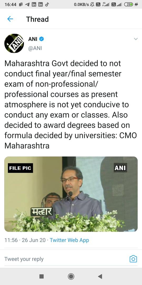 kaushikJhakk's tweet photo. Others states are doing their jobs 
Plz chhattisgarh government @bhupeshbaghel take a look 
Hamare bare mai bhi kuch socho 
#cancelcsvtuexams 
#PromoteFinalYearStudents https://t.co/LrhocJQf6y