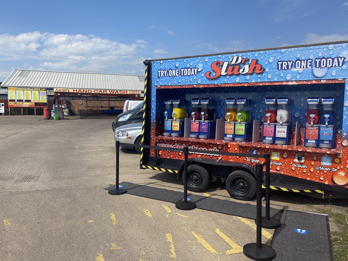 Open Today until 7pm at Aaron’s Car Wash on Humberstone Lane LE4  9JR , Dr Slush Trailer <a href="/slush_dr/">Dr Slush</a> 

Come get a Ice Cold Slush while getting your car cleaned ......