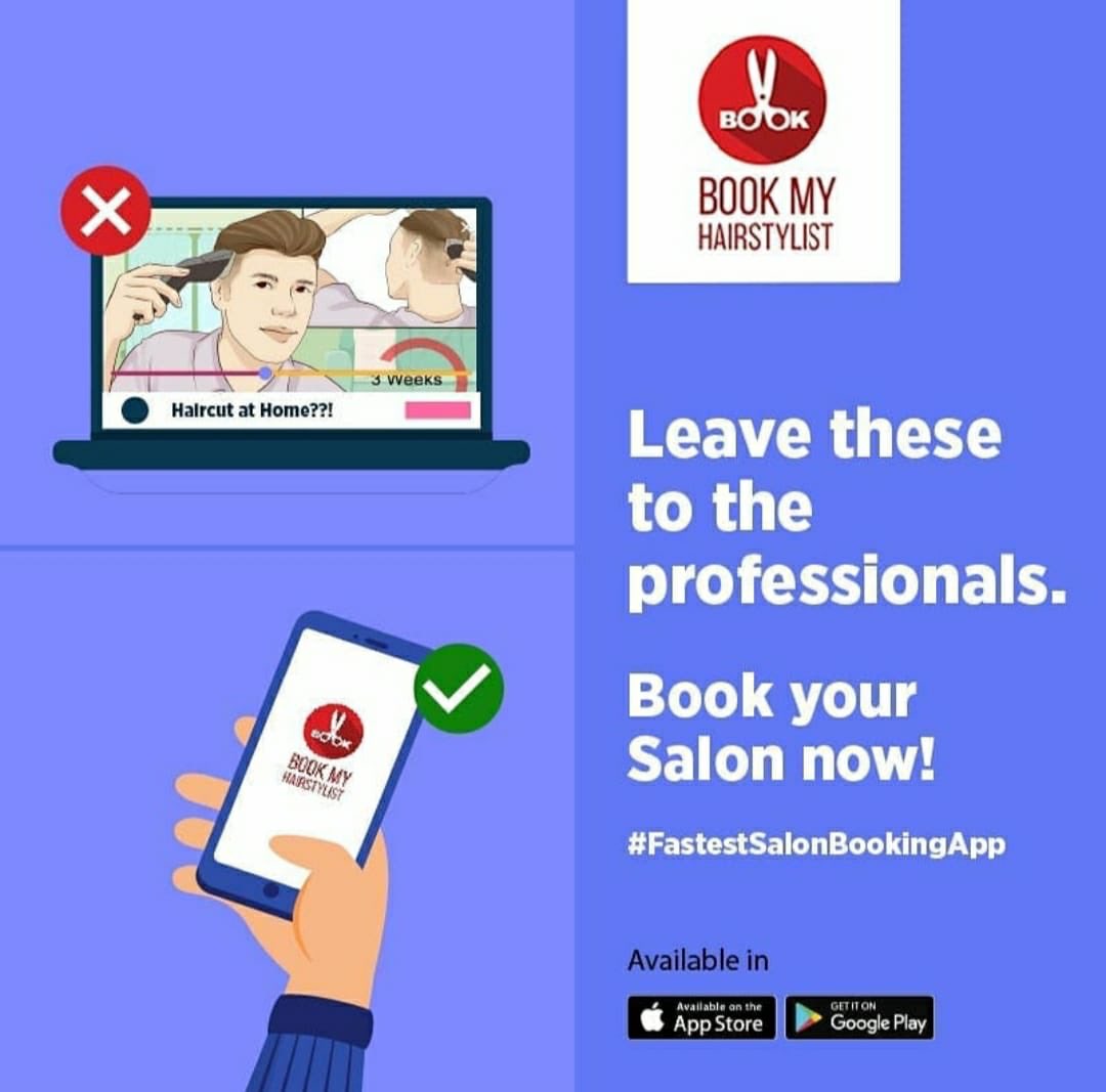 BMHStylist's tweet photo. Desperate times calls for desperate measures!!!!
Yet certain things has to be left to the professionals and one such thing is haircut..!!
Fastestsalon Booking application-#bookmyhairstylist #salon #application #ios #android #Haircut #Grooming 
Download now:https://t.co/EcIL1I0WBM https://t.co/7jGmTn4w6j
