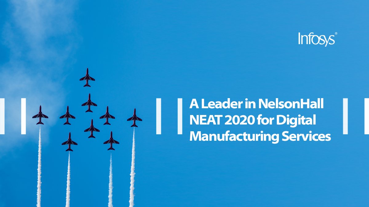 Infosys's tweet photo. Infosys named a leader for its comprehensive partner #ecosystem to build the proprietary Industry4.0 maturity assessment methodology for clients by @NHInsight #NEAT. Read the full report on https://t.co/4bmfI71qYo https://t.co/aA8l9tj5eN