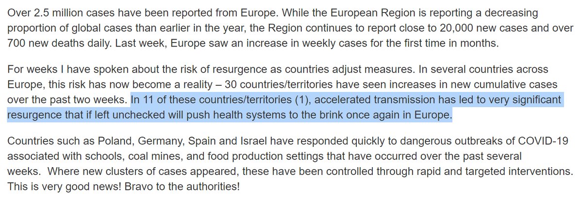 In a statement, the  @WHO classifies  #Sweden as high-risk for "accelerated transmission" and strain on healthcare system, directly contradicting Sweden's official data and trends on healthcare, hospitalizations, ICUs, daily deaths.  https://www.euro.who.int/en/health-topics/health-emergencies/coronavirus-covid-19/statements/statement-digital-health-is-about-empowering-people
