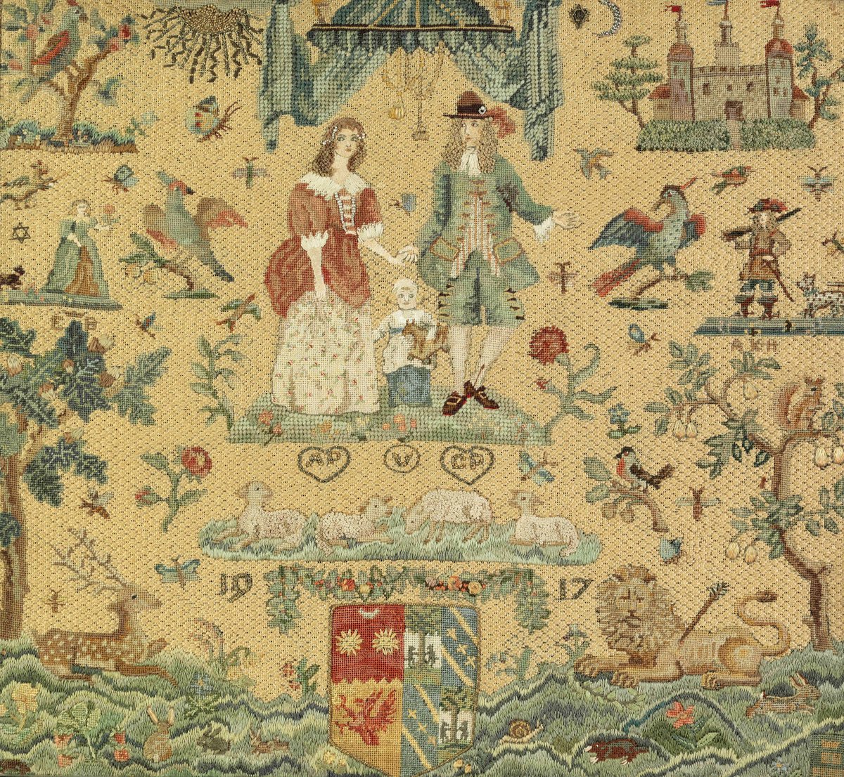 parhaminsussex's tweet photo. 💥✏️New blog post alert! Lady Emma Barnard recounts how Parham’s fine collection of needlework reveals a touching insight into what life was like for young girls during the 17th and 18th centuries. See link here: https://t.co/M6XMLOaqLA #parhamhouse #parhaminsussex https://t.co/bWbz45mjvK