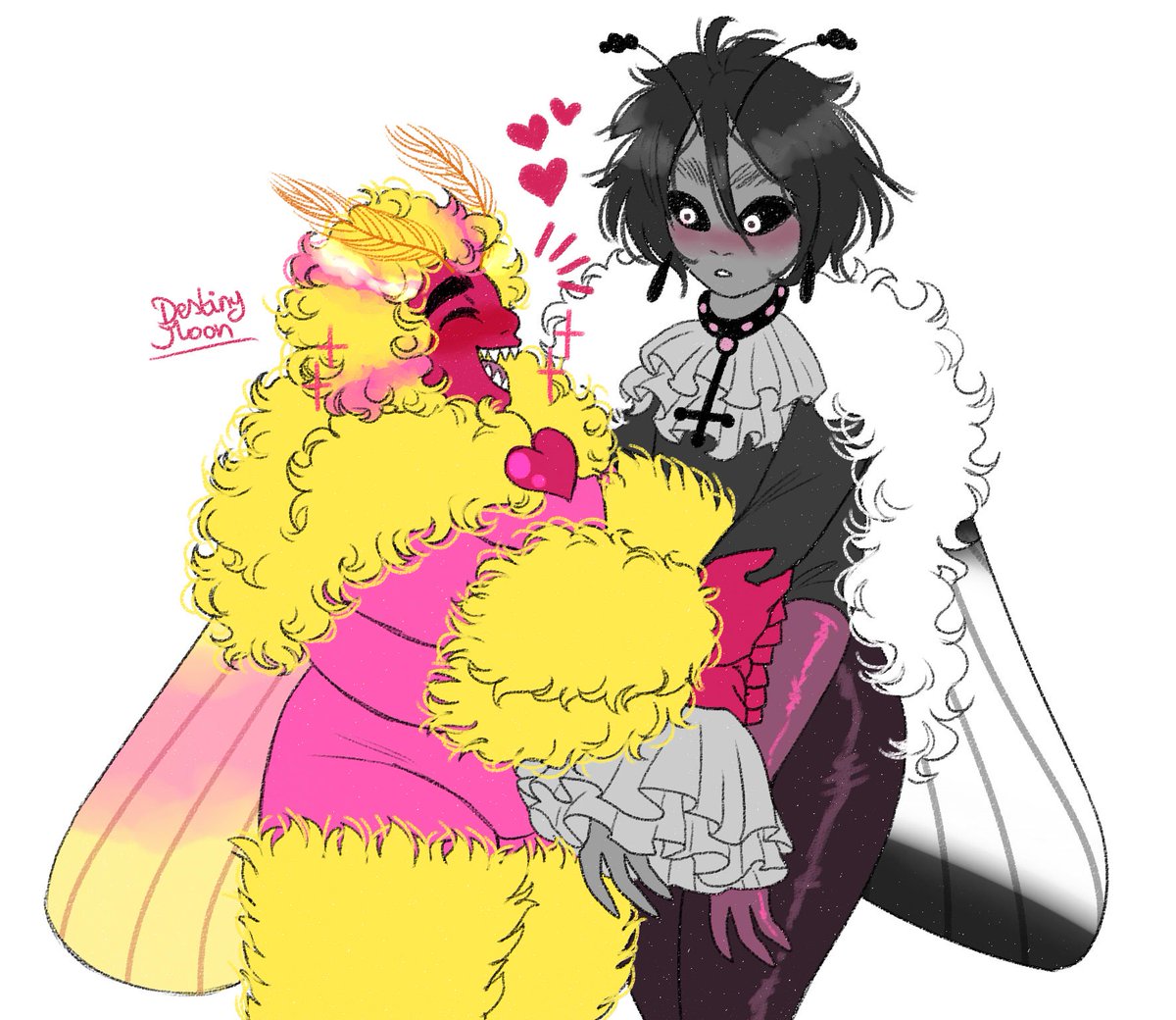 DestinytomoonA's tweet photo. Moth Girlfriends and Boyfriends!
#mothmeme https://t.co/dDRTFlAGG9