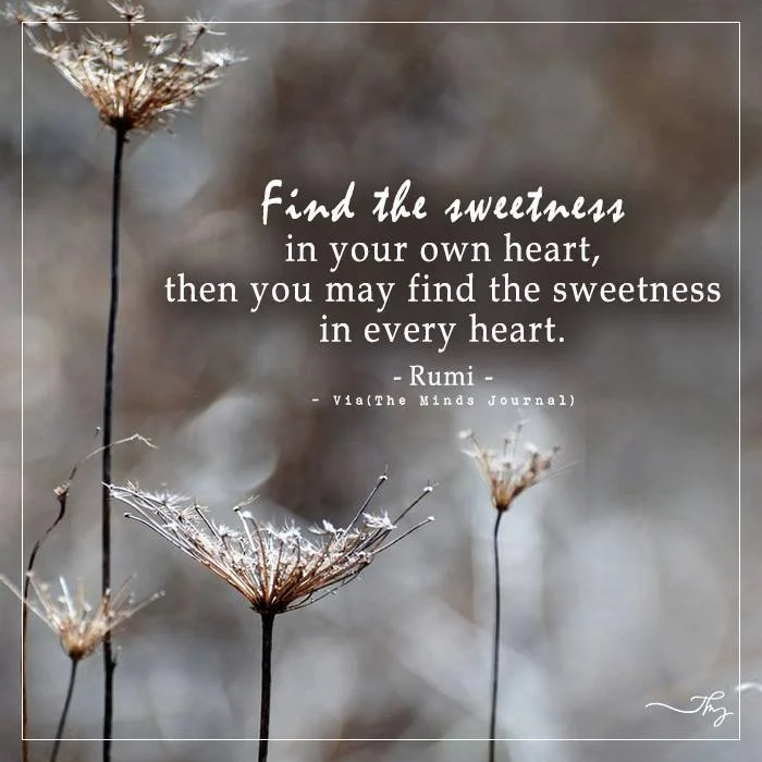 TheMindsJournal's tweet photo. Find The Sweetness In Your Own Heart
#deeplifequote #heart #lifelesson https://t.co/UM34wMhrC5