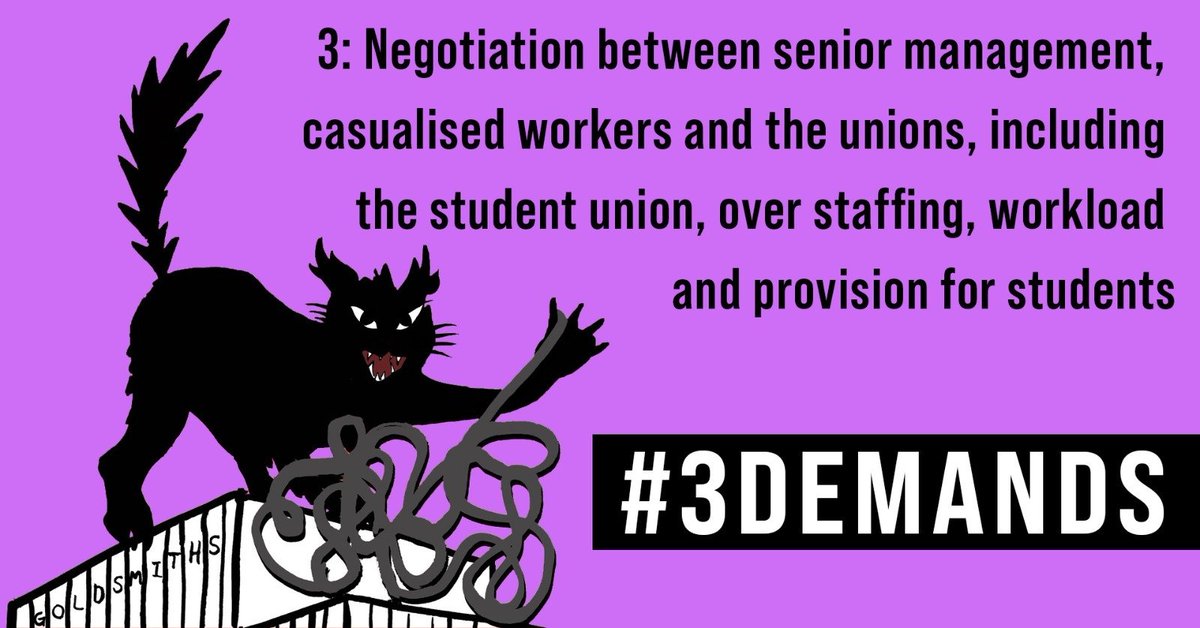 Träger Warning 🇵🇸🇸🇩 ☭ (@cleanersfor) on Twitter photo The third of our #3demands is in some ways the most important - we want real negotiation, not stonewalling and evasion. GUCU officers are in a meeting with <a href="/GoldsmithsUoL/">Goldsmiths, University of London</a> SMT now but casualised staff have only been invited to give our "lived experience". #LetUsIn The third of our #3demands is in some ways the most important - we want real negotiation, not stonewalling and evasion. GUCU officers are in a meeting with <a href="/GoldsmithsUoL/">Goldsmiths, University of London</a> SMT now but casualised staff have only been invited to give our "lived experience". #LetUsIn