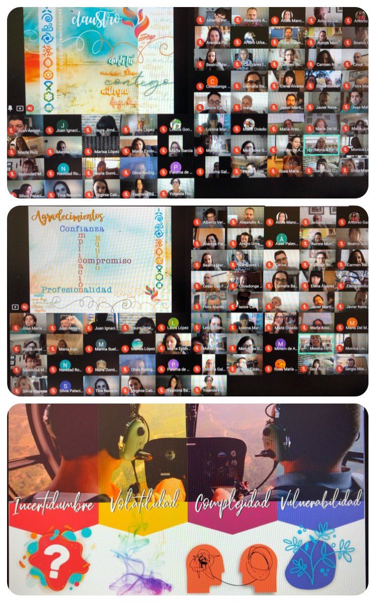 nazaretoporto's tweet photo. Acabamos un curso lleno de #RetosInimaginables. Nunca pensamos que pudiéramos acabar un claustro emocionados al releer juntos el camino realizado. Querido #Equipo #Compañeros #ProfesCracks Gracias, gracias y MIL GRACIAS! #OrgulloDeProfes #ComoMiGenteNinguna https://t.co/7nbeRrQplk