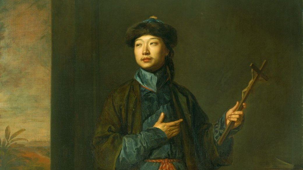 Upon his arrival, Shen Fuzong became an instant celebrity. He met the Pope, Louis XIV of France, and James II of England. James even had a full-length portrait of him painted, to hang in the king's own bedroom (pictured).And he met many of England's prominent intellectuals.