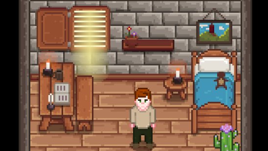 Louqou1's tweet photo. Soon you'll be able to rent rooms to weary travellers! Here's a little room I made. 😃

#pixelart #indiegame #indiegames #indiedev #indiegamedev #gamedev #madewithunity #unity3d  #gamedevelopment #WIP https://t.co/icEFKArPoL