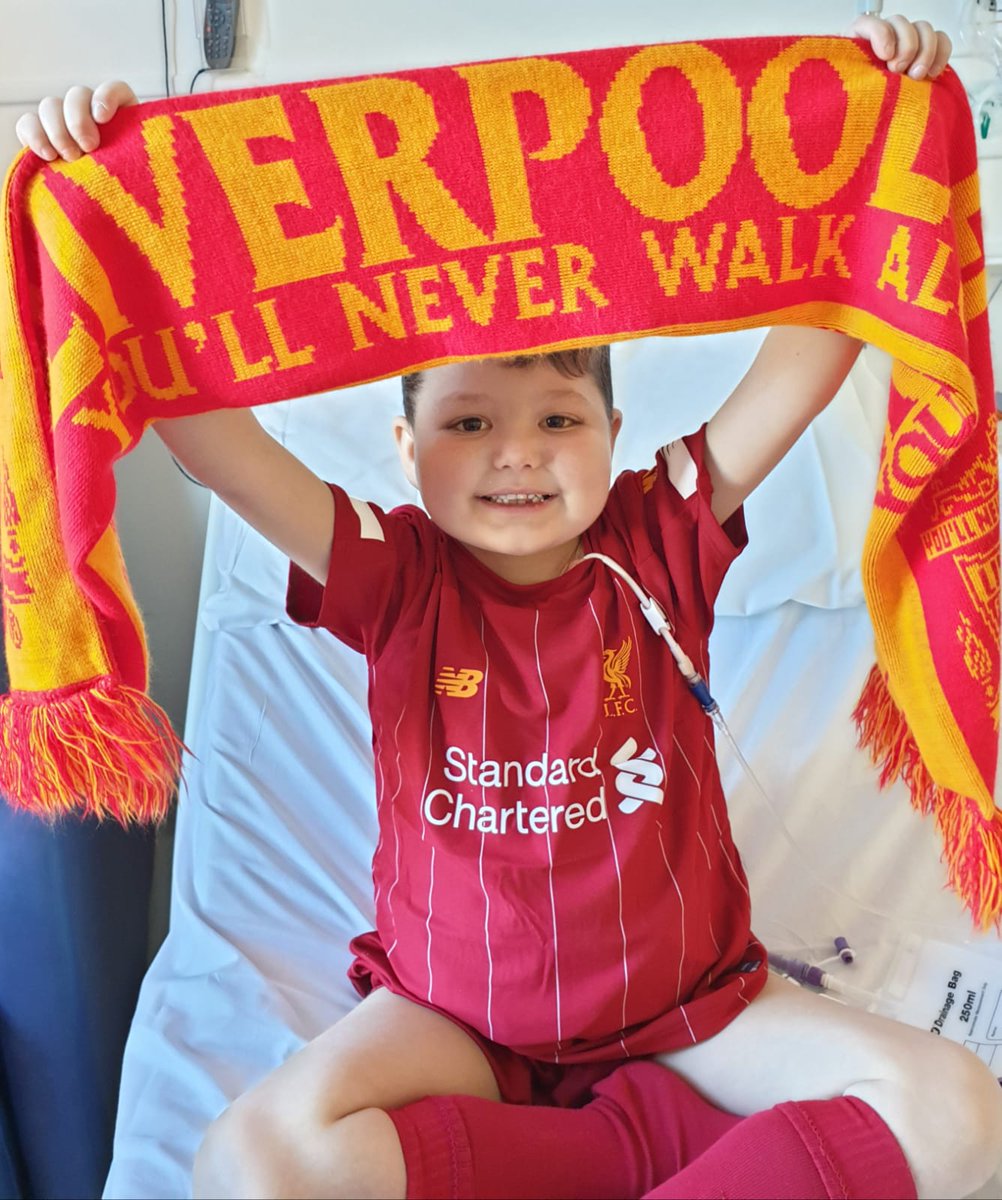 This is one of our last pictures of William taken a few days before he fell seriously ill. He wasn't a big football fan but he would do anything to see his Daddy happy. X YNWA