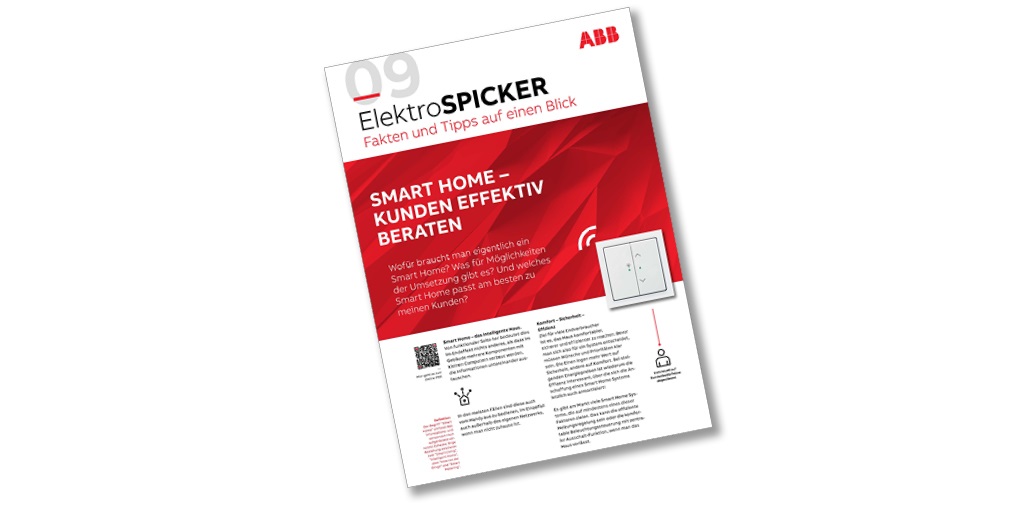 abbdeutschland's tweet photo. Smart Homes sind gefragter denn je. Erfahre im neuen #elektrospicker was du als Elektroinstallateur bei der Beratung deiner Kunden beachten solltest. https://t.co/2buso5GoTo #stromkompass #smarthome https://t.co/gRHnSFeBsT