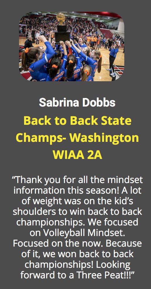 Sabrina Dobbs (Back to Back State Champs- Washington WIAA 2A)