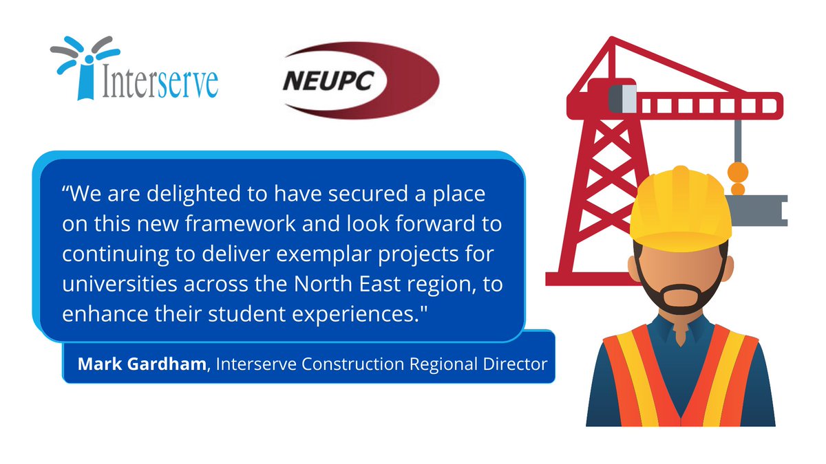 Interserve has been selected as a framework contractor by <a href="/NEUPCLtd/">NEUPC Ltd</a> for its £100m framework, serving <a href="/UniofNewcastle/">Newcastle University</a> <a href="/durham_uni/">Durham University</a> <a href="/NorthumbriaUni/">Northumbria Uni</a> <a href="/sunderlanduni/">University of Sunderland</a> &amp; <a href="/TeessideUni/">Teesside University</a> #BuildBetter 👷‍♀️ ow.ly/hpAq50Aiwnr