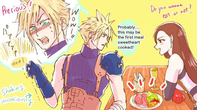 I wanna really thank you all of foreign followers.Some followers give me opinions about translating JPN to ENG. So I prepared image written in English for you. Please enjoy it.(I'm sorry if I mistake.) #cloti #FF7R 