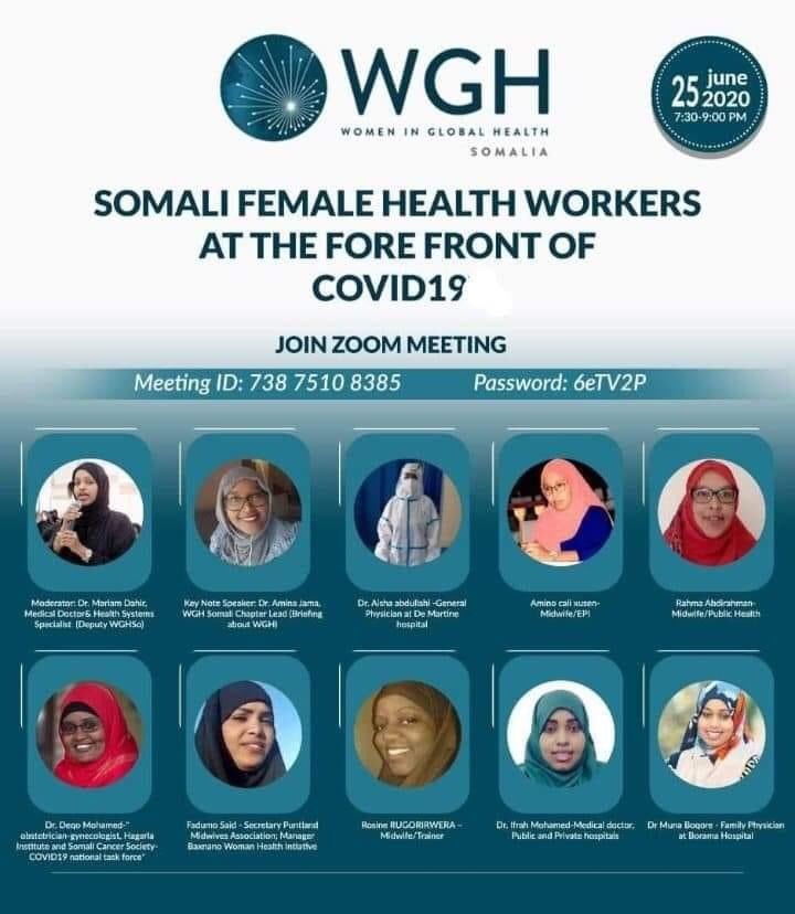 DrDahir's tweet photo. Last night I moderated the first webinar for @WomeninGHSo that we discussed the Importance of women’s voice in strengthening health systems
The panelists shared amazing insights & recommendations that we will share It in communique this week.
#WomenPanel #COVID19 @Inaguruguru https://t.co/jG1u9GLhfH