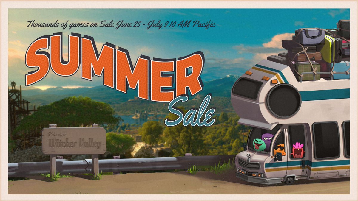 basecmd's tweet photo. It's that time of year again! The Steam Summer Sale is on from June 25 - July 9! https://t.co/05to2XujyG https://t.co/InBeqP7KY4