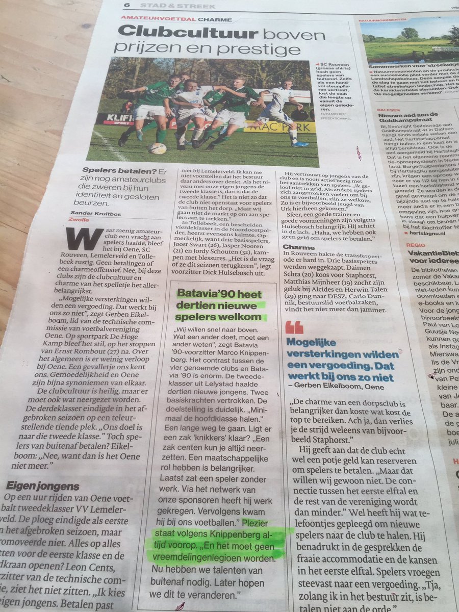 Amateurclub haalt 13 nieuwe spelers, voorzitter zegt wel “het moet geen vreemdelingenlegioen worden”. Laat me niet lachen, wat een poppenkast. #amateurvoetbal