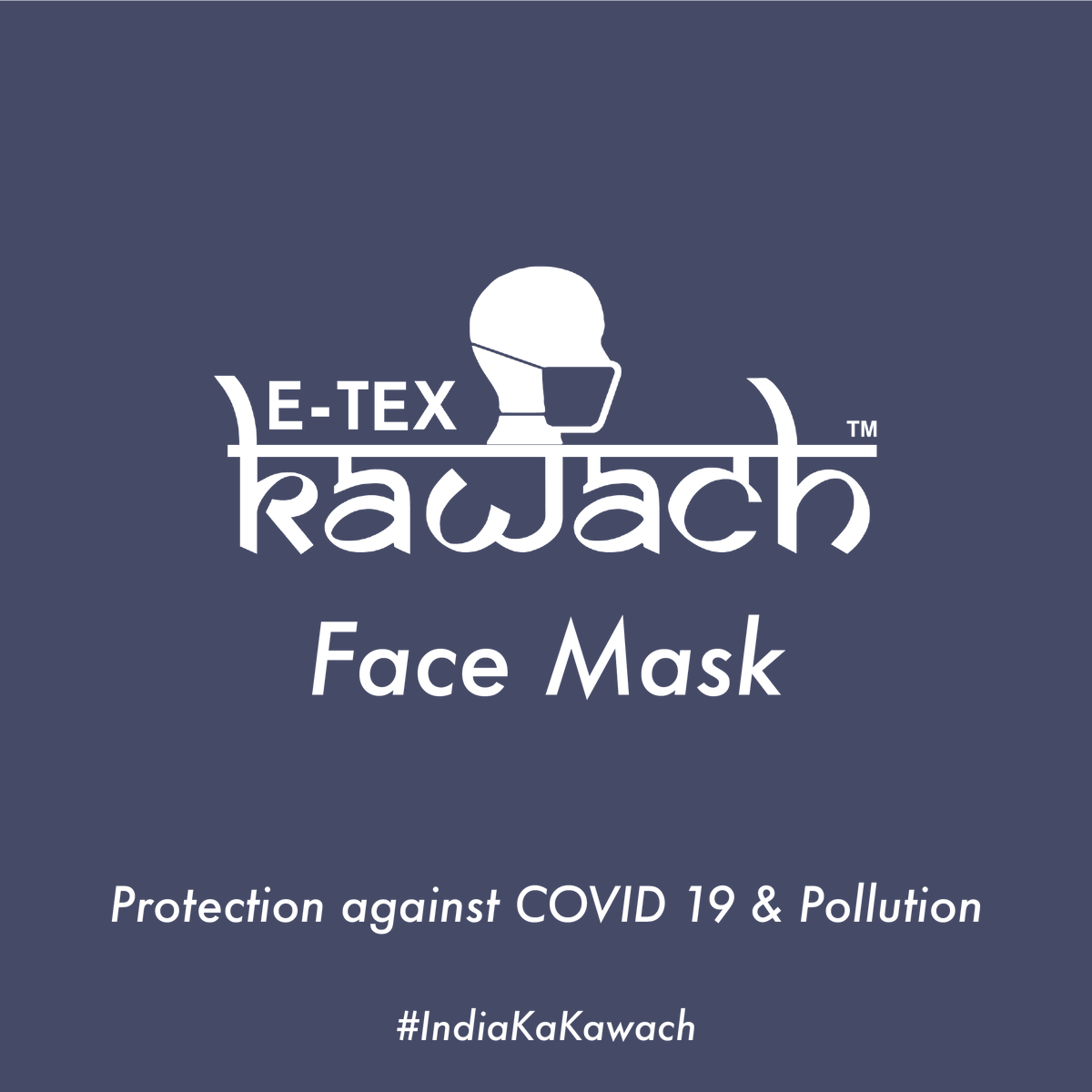 etexindia's tweet photo. ETEX, a Smart Textile Startup incubated at IIT Delhi, is working towards innovative engineering solutions for healthcare. Our first launch is Kawach Face Mask to protect you against COVID 19 and pollution.

Buy Now: https://t.co/cupyP11dBR
.
.
.
#Kawach #Etex #Textile #Startup https://t.co/Xd2iSBWAuv