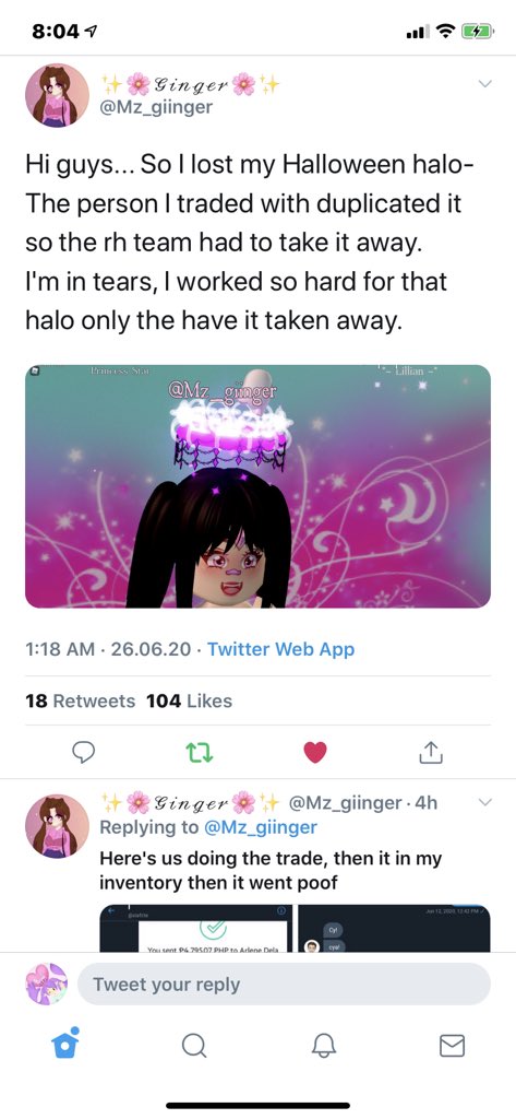 Piper On Twitter Xlafitte Exploited Halos In Royale High Which He Would Later On Cross Trade For Money Robux Or Items In Other Games The Halos Disappeared After A Short Period Of - robux disappeared