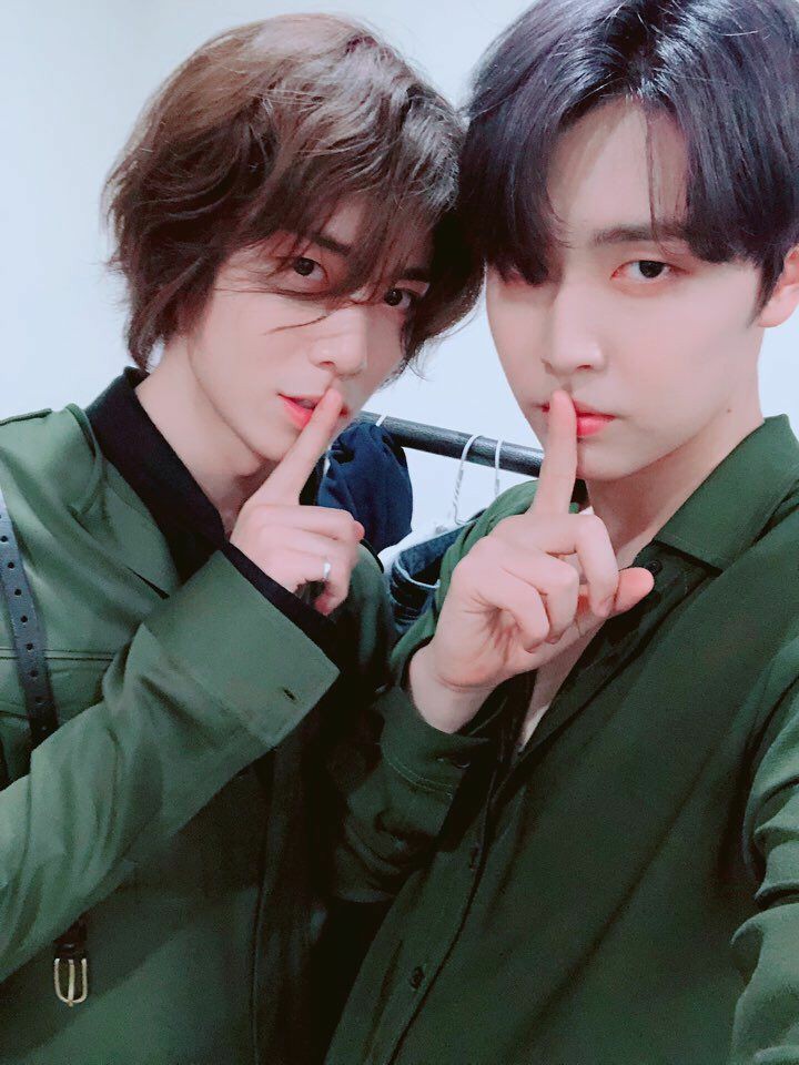 Dad and son having a secret.