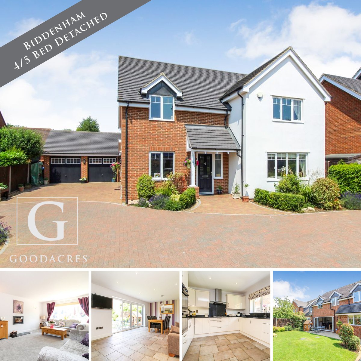 Stunning four/five bedroom executive detached property situated in a private gated community in the ever so popular location of #Biddenham #Bedford 
£695,000 ow.ly/5Rcy50Ain6J