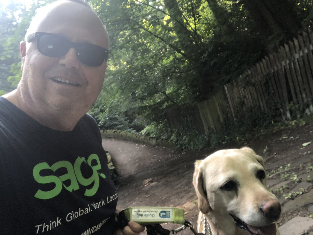 LehnerTony's tweet photo. A great way to start the day taking our foster guide dog Yula for a 6.2km walk around Jesmond Dene. So much serenity ... https://t.co/eROSxf1lxY