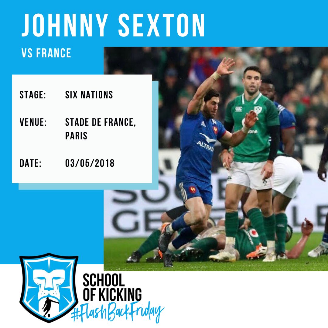 SchoolofKicking's tweet photo. #FlashBackFriday @JohnnySexton with the long range drop goal to secure the Wπ₯π.
Where were you on this day?
Comment belowπππ
#jonnysexton #sexton #champions #sixnations #KickitWhenItCounts #schoolofkicking #davealred #glory #irelandrugby #rugbykicking https://t.co/L8416VIbO5
