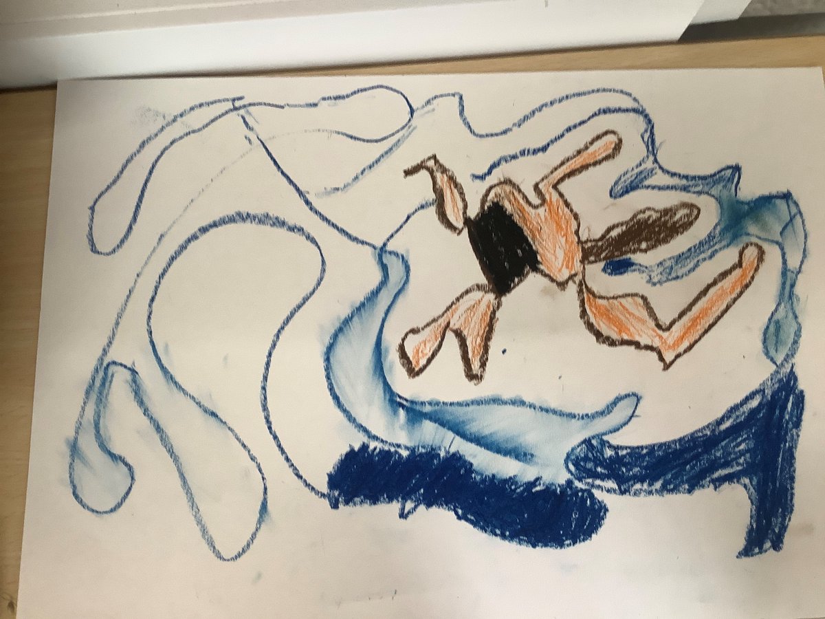 DunhurstArts's tweet photo. Wonderful distorted figures of swimmers underwater captured by Marlie, Brooke & Rufus in G3N (Yr6) as we explored David Hockney's swimming pool paintings.
@DunhurstSchool #Hockney #DavidHockney #SwimmingPool #DrawingWater #Water #Ripples #BedalesPrep #Art #backtoschool #Dunhurst https://t.co/pMjt6hxhZ2