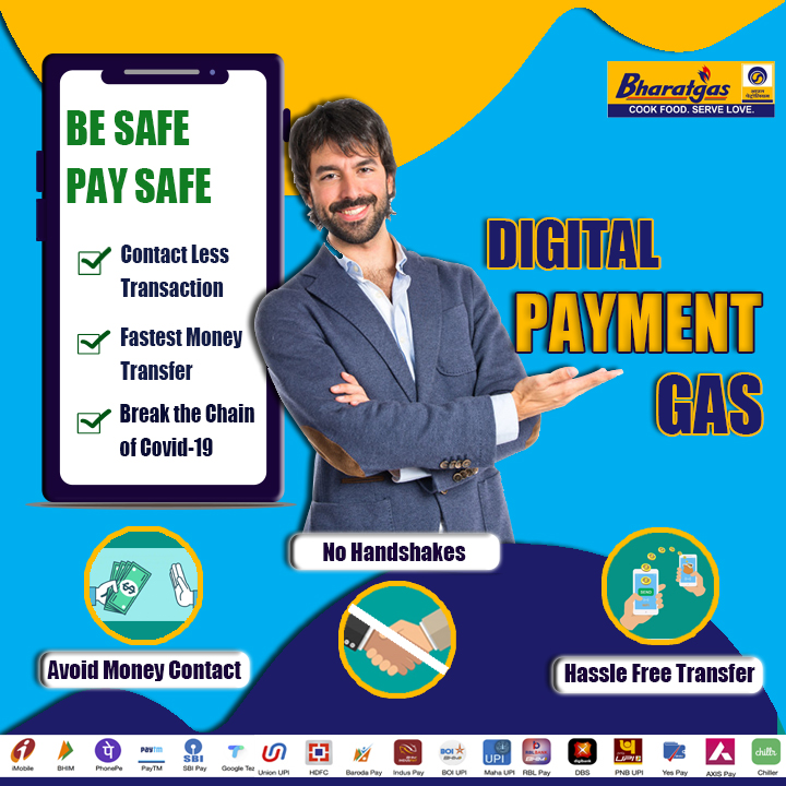 BPCLHisar's tweet photo. To avoid COVID-19 do Contact less Transaction with our digital payment options. Be safe Pay safe.
#avoidcorona #godigital #bharatgas @BPCLimited https://t.co/mygN571Njy