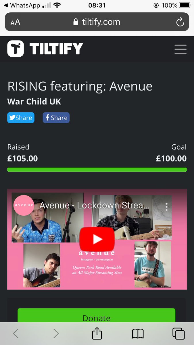 avenuepave's tweet photo. Thanks to all of you guys we managed to reach our goal of raising over £100 for @WarChildUK and want to thank you all. Thanks for all tuning in and enjoying the livestream. https://t.co/SqDwvFBrMZ