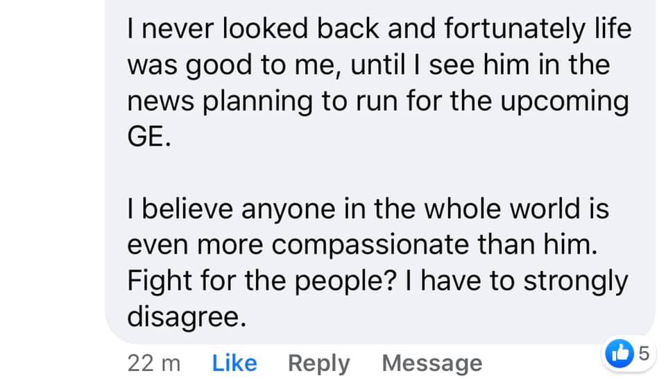 Here’s someone talking about his experience with him in Keppel.