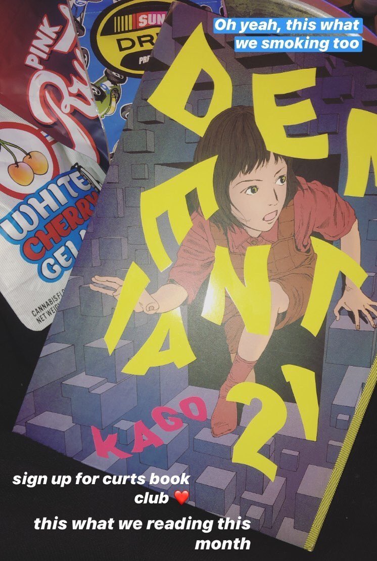 CLARITYISDEATH's tweet photo. im starting a book/weed club called #WEEDREAD
every two weeks i post the manga/graphic novel/ comic and the following week, we discuss amongst the group what we thought about it, how it made us feel, what we learned from it, and it’s overall philosophy. - (cont) ➡️ https://t.co/Dt4BVljcen