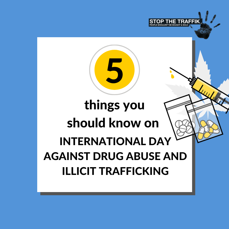 Drugs are a major source of revenue for organised crime groups, many of whom use exploitation to produce, transport and distribute. On #WorldDrugDay we consider the link between drugs and exploitation. #FactsForSolidarity #WDD #WorldDrugDay