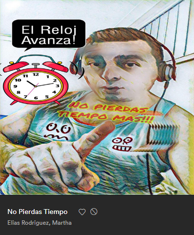 This week's example: it's been a couple of weeks without a Martha that isn't the pop-punk Martha, but we're back with a bang today. More things on Spotify should have clip art in the image.