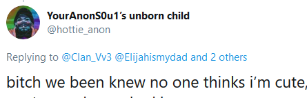 Clan_Vv3's tweet photo. @hottie_anon @Elijahismydad @Clit @YourAnonS0u1 https://t.co/V1wqfDW1Hb