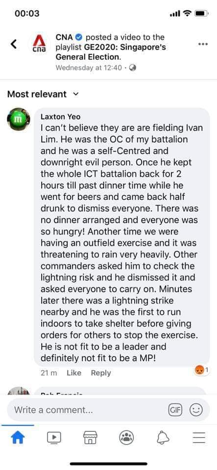 Then there’s someone talking about him as an OC (Officer in Command)