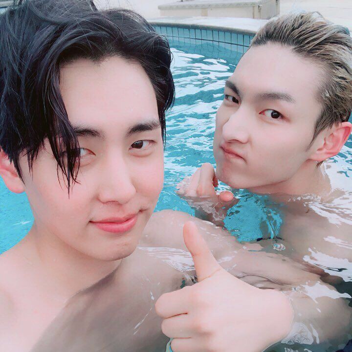 Swimming w/ favorite son