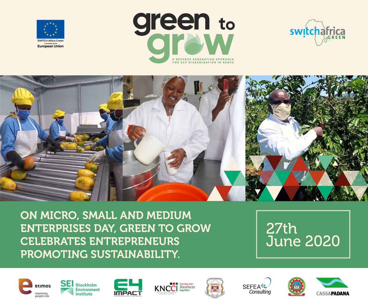 SwitchGrow's tweet photo. Green to Grow celebrates MSMEs Day on June 27th. We highlight MSMEs significant contributions to #sustainability, #economic #growth and #SDGs. Green to Grow strives to support MSMEs to enhance their competitive advantage and adopt #sustainable #consumption #production practices. https://t.co/f5hQNIBxLK