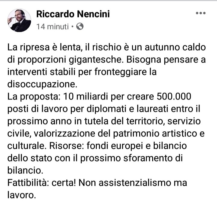 FgsCalabria's tweet photo. Fronteggiare la #disoccupazione: 10 mld per 500 mila posti di lavoro.
No #assistenzialismo.
Bravo @NenciniPsi @PartSocialista 
#Avanti! https://t.co/VNJEjkDACB