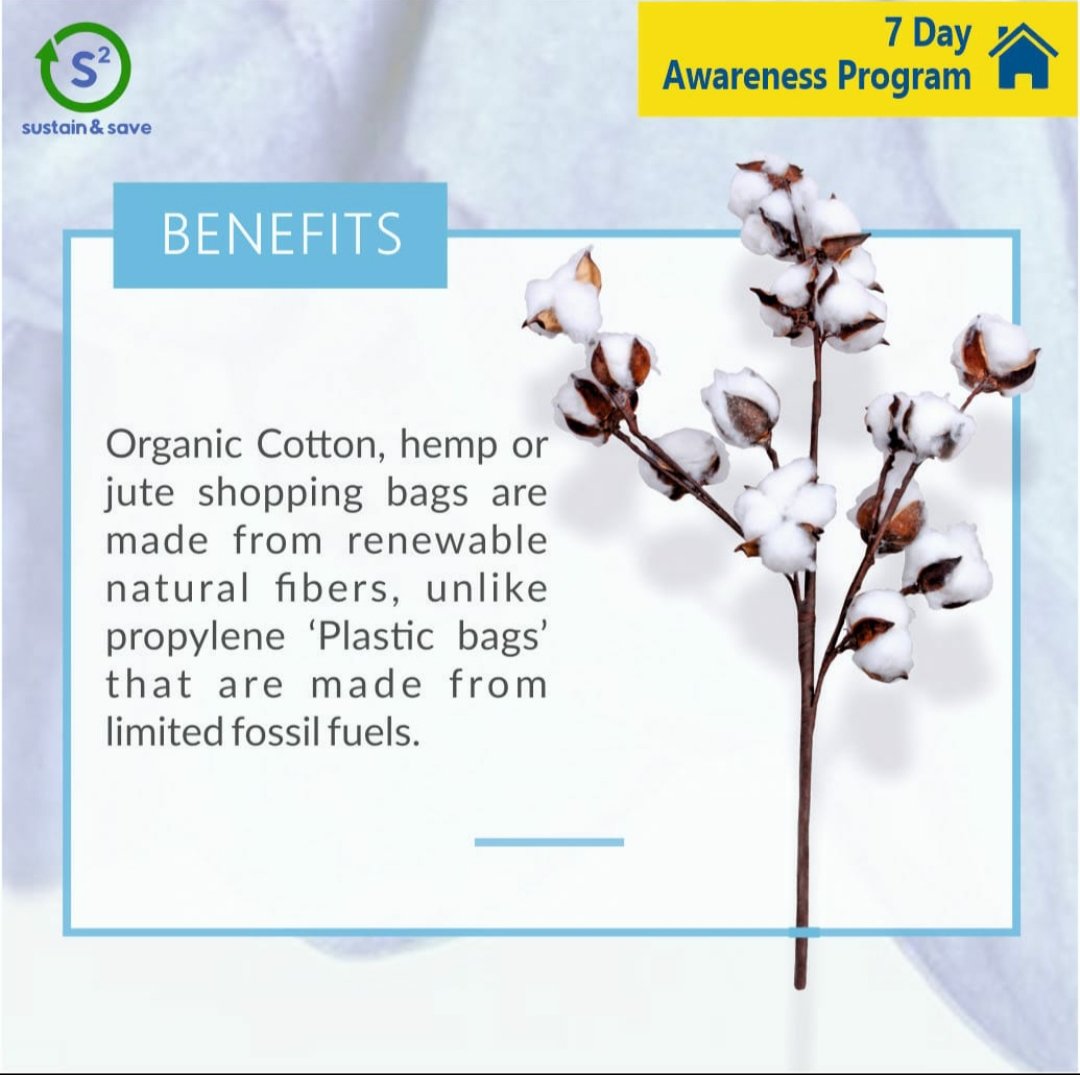 sustain_andsave's tweet photo. One of the many ways to reduce the use of plastic is going in for Jute bags. Here are some amazing benefits!!
#ecobags #zerowaste #gogreen #ecocradle #durable #airpurify #organic #natural #plasticfree #plantlover
#sustainable #reuse #greenbuilding #saveener #recycle #cradle https://t.co/rqoE4OmoFb