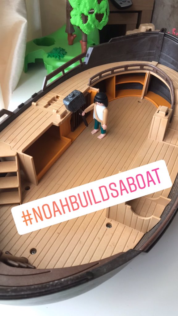 anjja2k's tweet photo. This week we took on a challenge to show a Bible story using our own toys. Alice chose to do Noah’s Ark! @StJohnsL22 https://t.co/9GTOovfljt