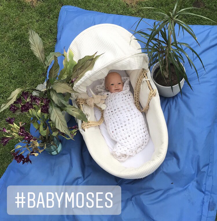 anjja2k's tweet photo. This week we took on a challenge to show a Bible story using our own toys. Summer chose Moses being hidden as a baby and found by Pharoah’s daughter! @StJohnsL22 https://t.co/HOZOheffju