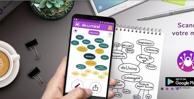Génial ❤️ L’appli #DoUmind transforme votre carte mentale manuscrite en un fichier numérique editable et exportable vers Freemind 👍 Merci ⁦<a href="/heuristiquement/">Philippe Boukobza</a>⁩ pour ce partage 🙏 heuristiquement.com/2020/06/doumin…
