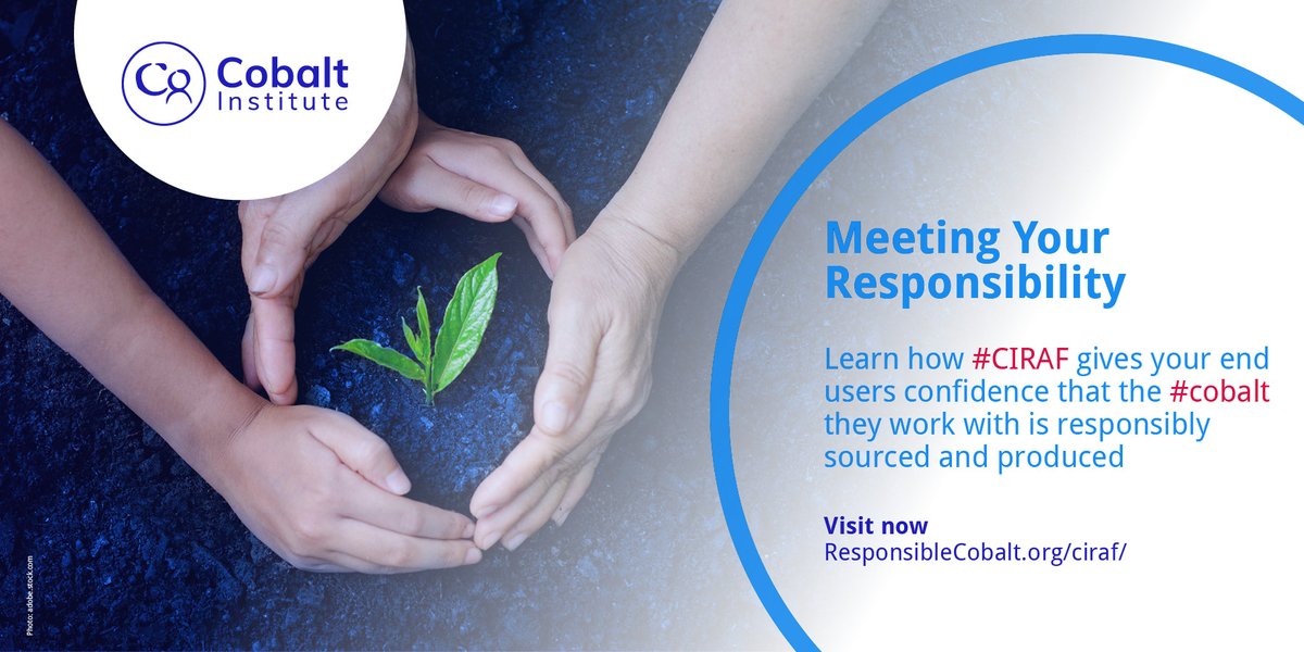CobaltInstitut's tweet photo. Learn how #CIRAF gives your end users confidence that the #cobalt they work with is responsibly sourced and produced https://t.co/dkKcxHiW4g https://t.co/iXkFiAB2P0