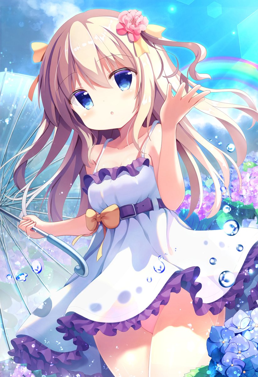 雨上がりとワンピース ことりーふ のイラスト 雨上がりとワンピース ことりーふ のイラスト