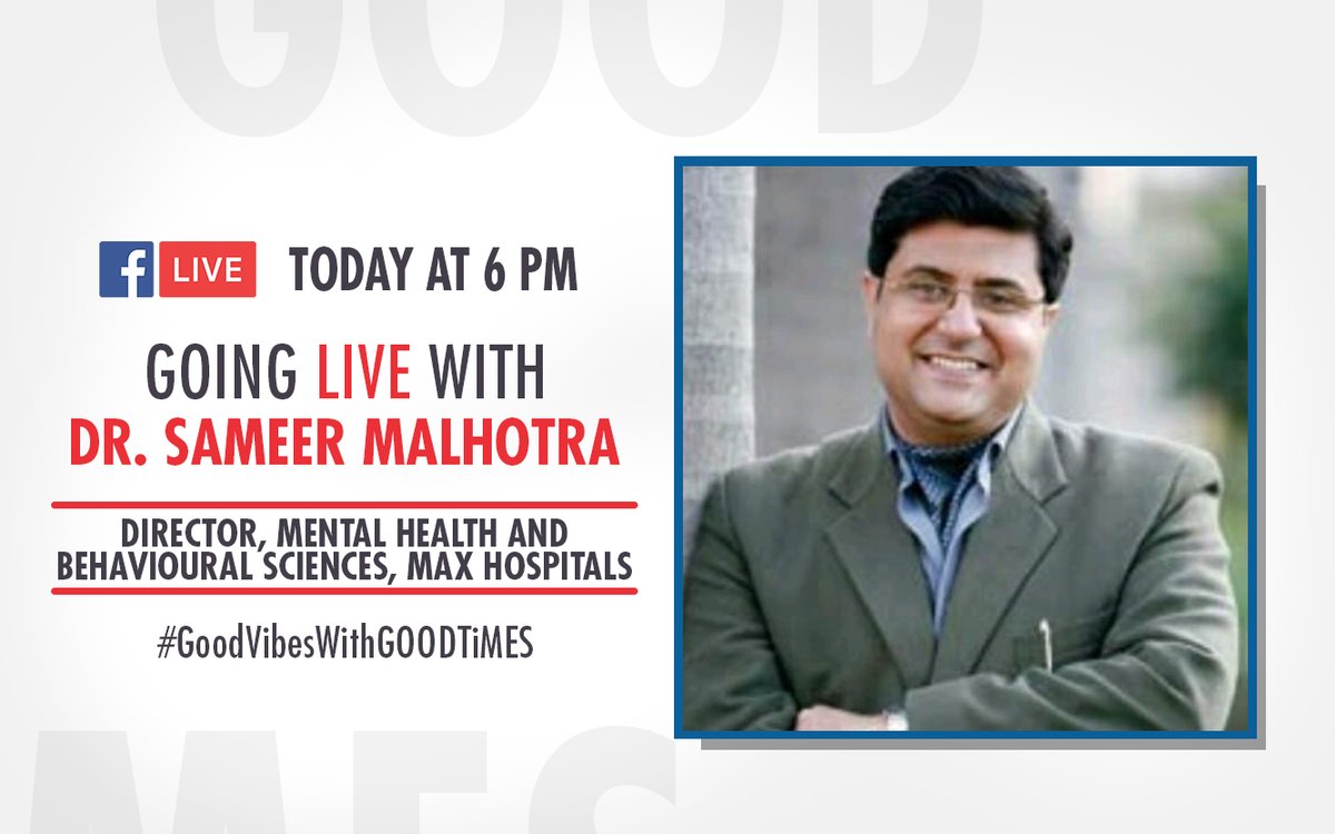 ndtvgoodtimes's tweet photo. Catch #GoodVibesWithGOODTiMES and #GoodHealthWithGOODTiMES tonight!
@RasikaDugal @mukulchadda with @pujat_GOODTIMES at 5 PM
Dr. #SameerMalhotra at 6 PM https://t.co/qX2t5Hd5ha