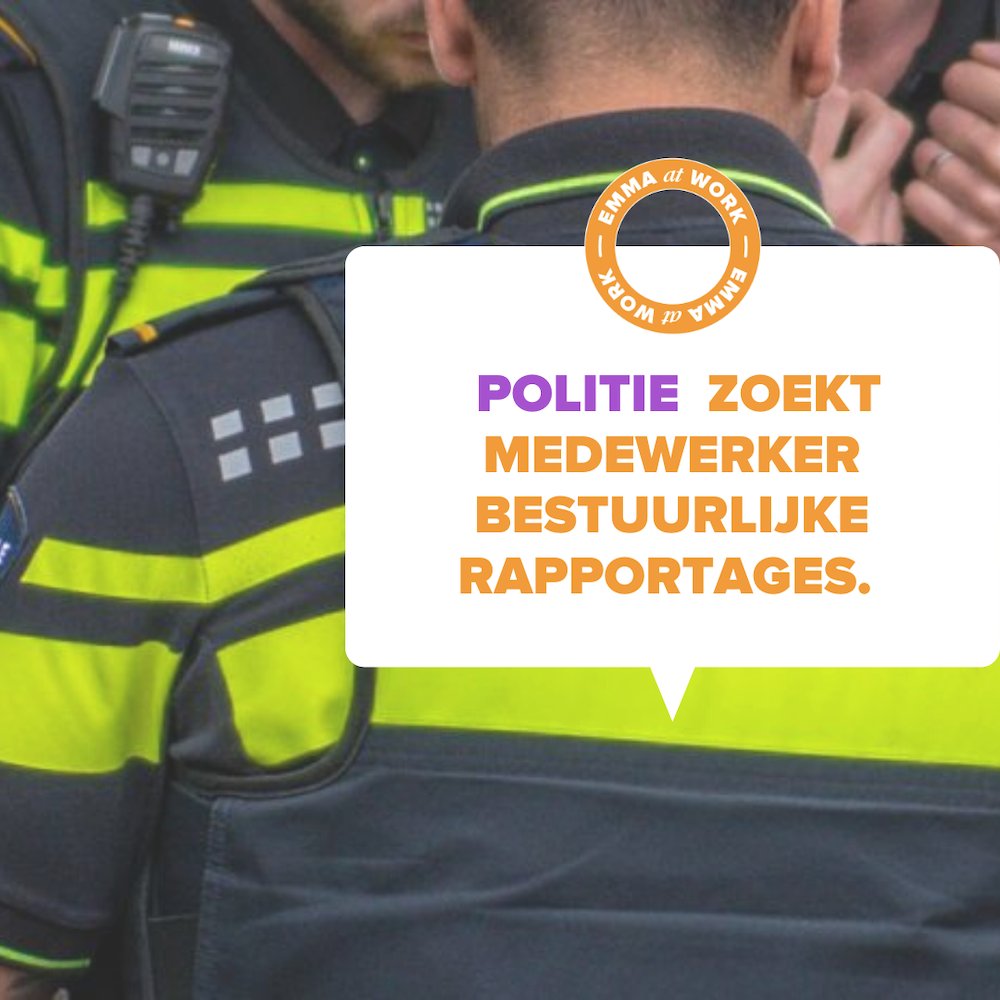Nieuwe #vacature! Heb jij affiniteit met politiewerk? Ter ondersteuning van het basisteam Gouda en de districtsrecherche Alphen aan den Rijn zoeken we een gespecialiseerd medewerker bestuurlijke rapportages voor 24 uur in de week. bit.ly/2VgGIda. 
#werk #politie