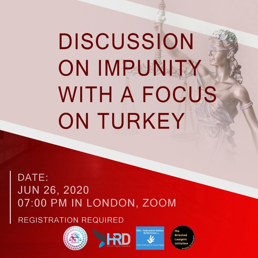 Webinar On Impunity with a focus on Turkey.