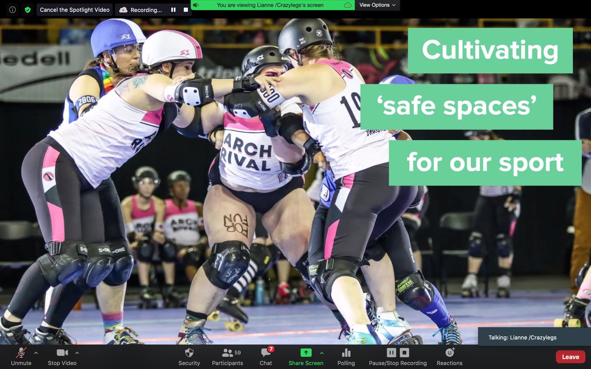 Edinburgh_CM's tweet image. ‘You can’t just say “hey we’re inclusive!”, it needs to be visible and based on action’ - Lianne Parry on the values at the heart of roller derby’s organisation #CMInsecure #CMEdi