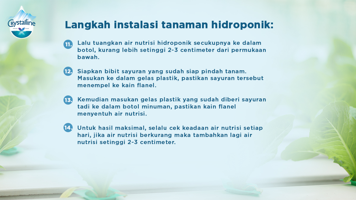 crystalinid's tweet photo. Mau mulai bercocok tanam hidroponik di rumah? Yuk simak caranya~
#CrystallineWater #CrystallineTips #Hidroponik https://t.co/zj2Vvh7qPS