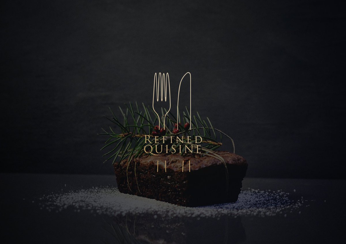 joe_human_'s tweet photo. New client, new work: Refined Quisine logo project. https://t.co/vbrtn4wwPq